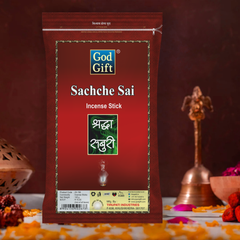Sachche Sai Premium Zipper Pouch Agarbatti - Regular