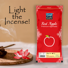Premium Zipper Pouch Agarbatti - Red Apple