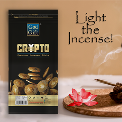 Premium Zipper Pouch Agarbatti - Crypto