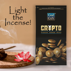 Premium Zipper Pouch Agarbatti - Crypto