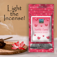 Premium Zipper Pouch Agarbatti - Sweet Love