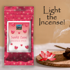 Premium Zipper Pouch Agarbatti - Sweet Love