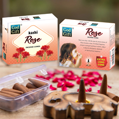God Gift Dhoop Cone - Rose