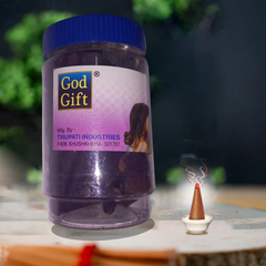 God Gift Lavender Dhoop Cones 130g – Jar Pack