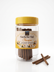 GOD GIFT SACHCHE SAI CHAMPA DHOOP STICKS 75G - JAR PACK