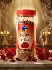 God Gift Rose Dhoop Stick Jar – 300g