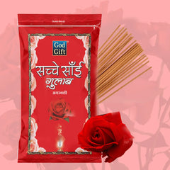 Sachche Sai Premium Zipper Pouch Agarbatti - Gulab