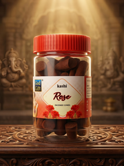 God Gift Rose Dhoop Cones 120g – Jar Pack