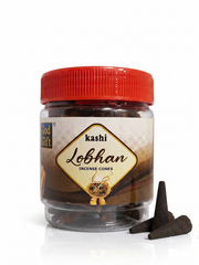 GOD GIFT LOBHAN DHOOP CONES 200G - JAR PACK